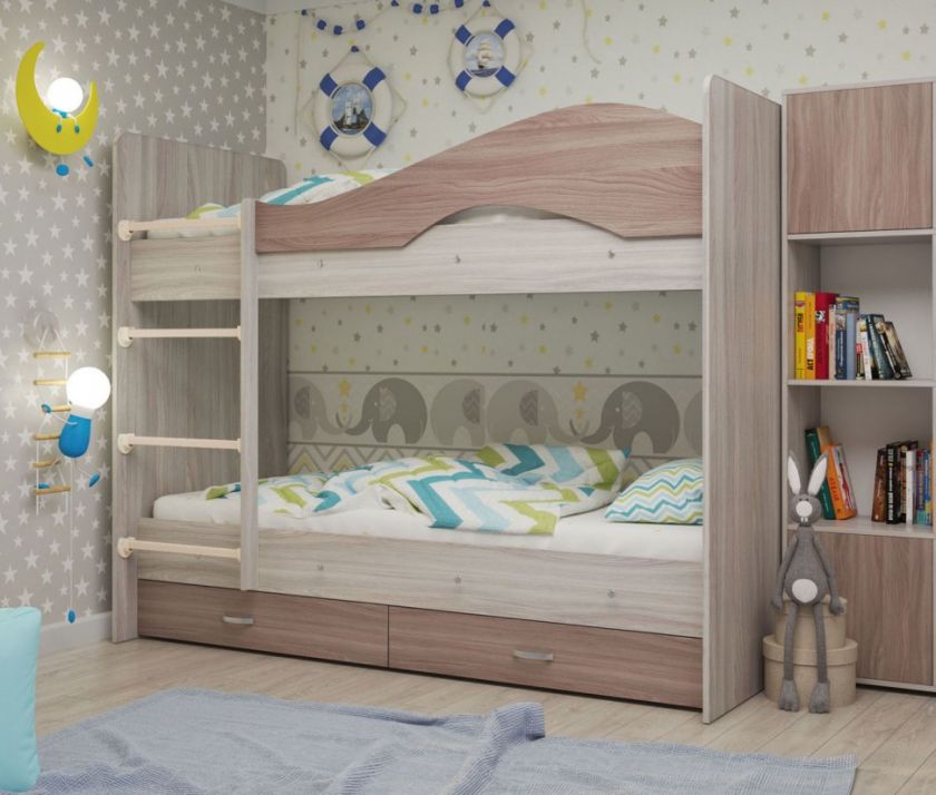 bunk bed with storage