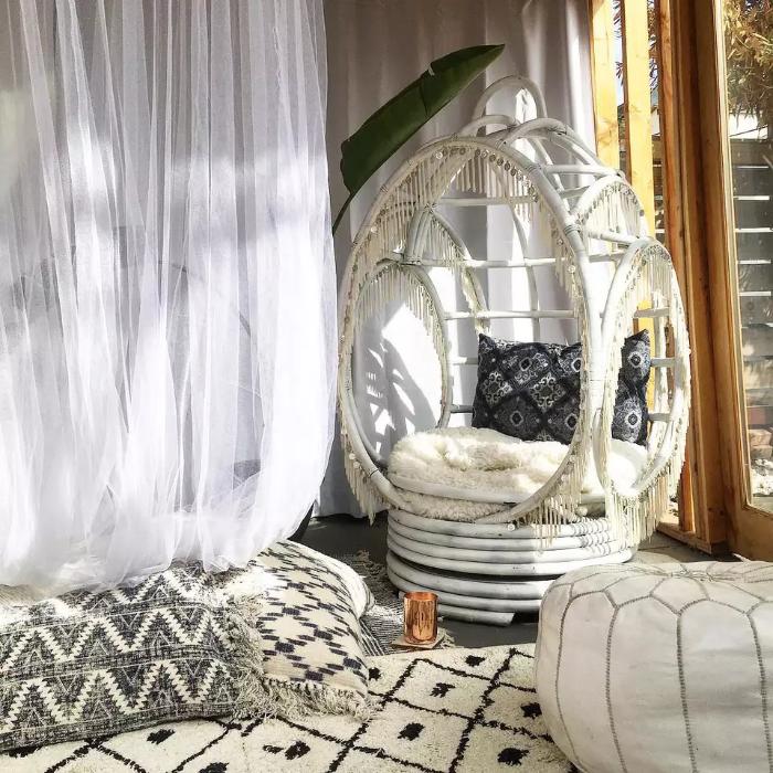 meditation boho room decoration