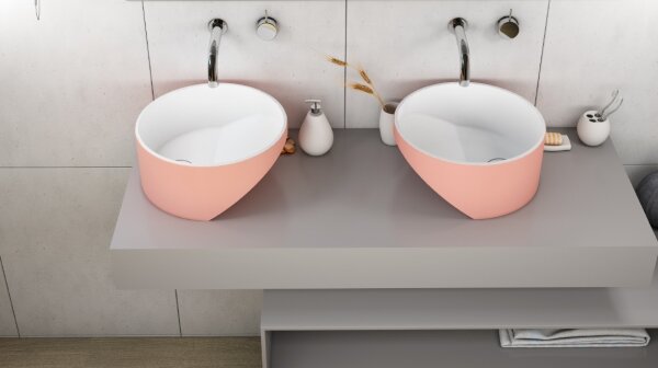 ZenPlus Mink Pink designer sink