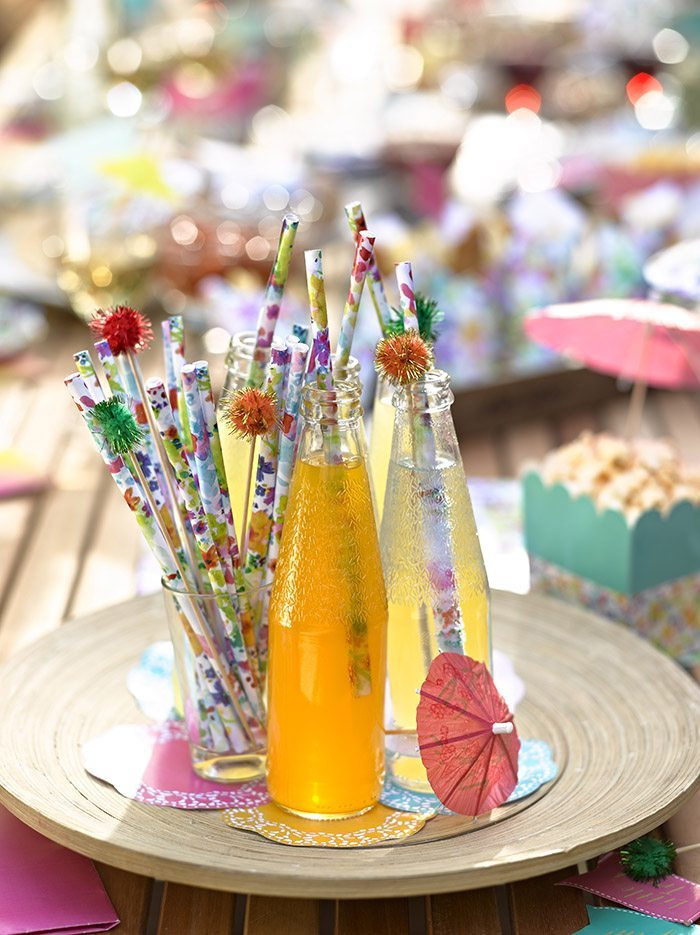 original birthday parties decorated drinks