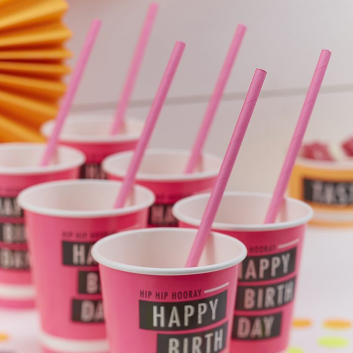 original birthday parties paper cups