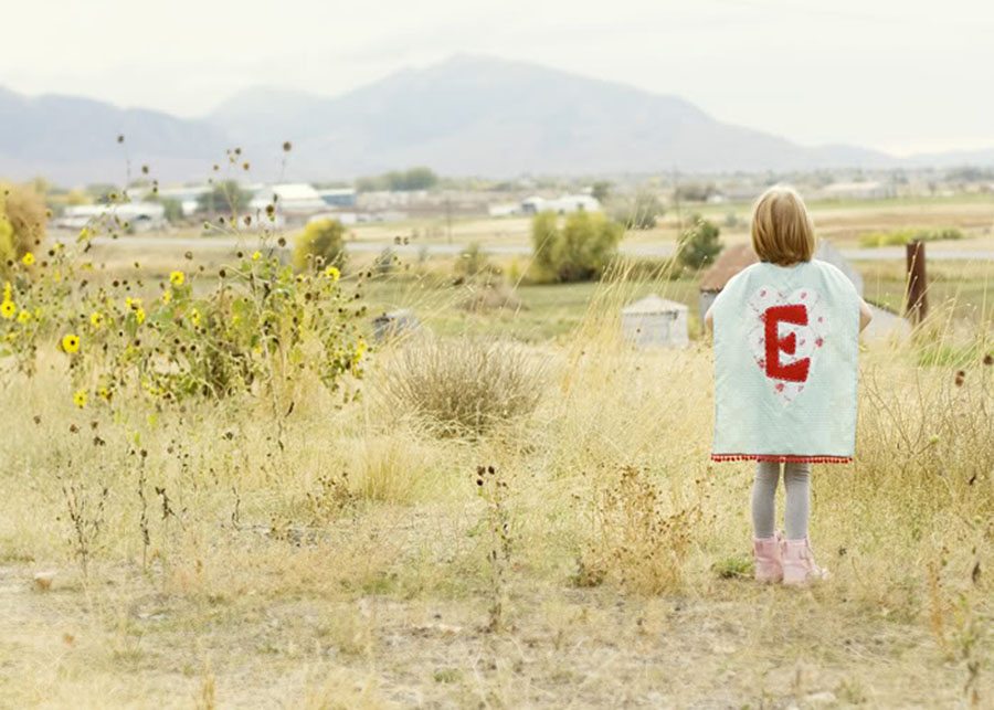 decorate children's birthday super girl on the field