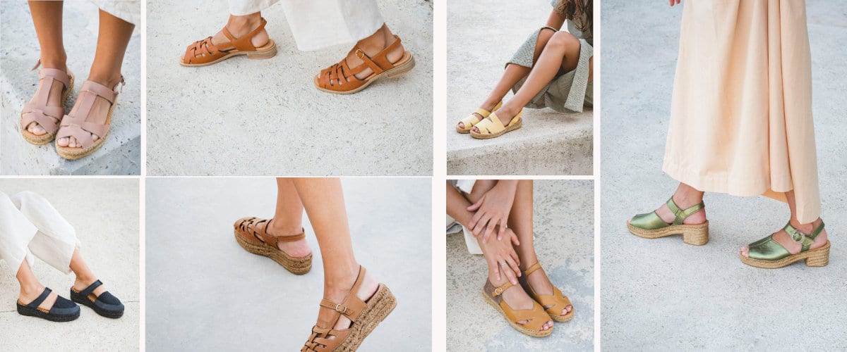 Naguisa sandals with jute soles, so summery!