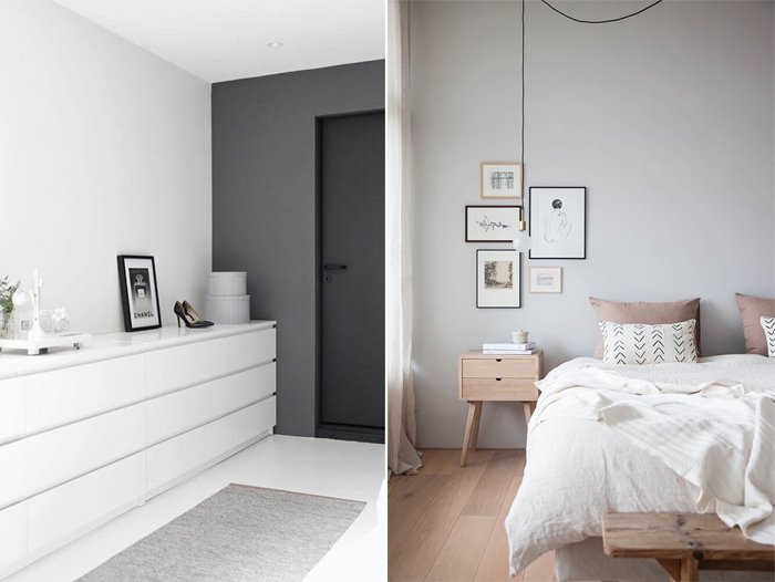 minimalist furniture in the room