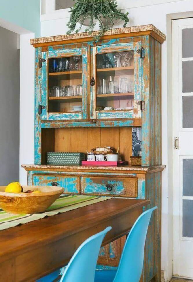 antique china cabinet in dining room decor