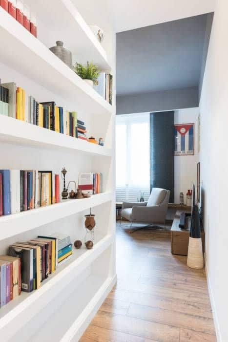 12-Fill the corridor walls with books