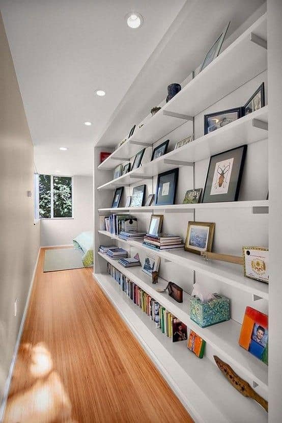 13-Choose floating shelves