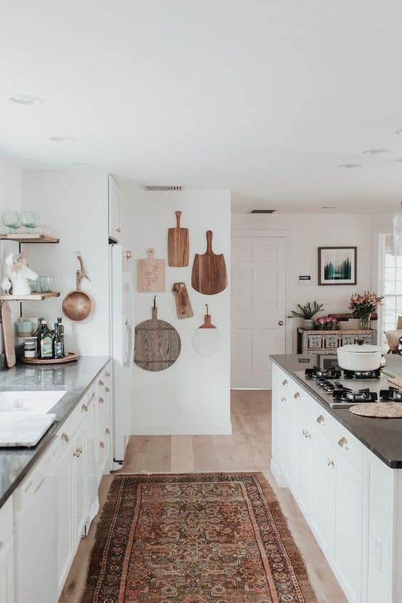 Display your cutting boards on the wall