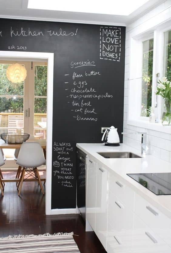 Integrate a chalkboard wall