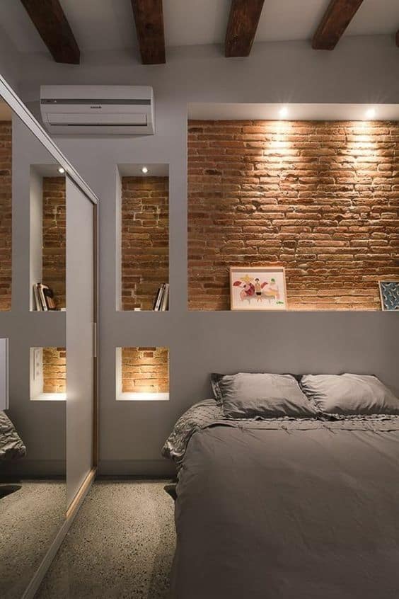 Dare with exposed brick