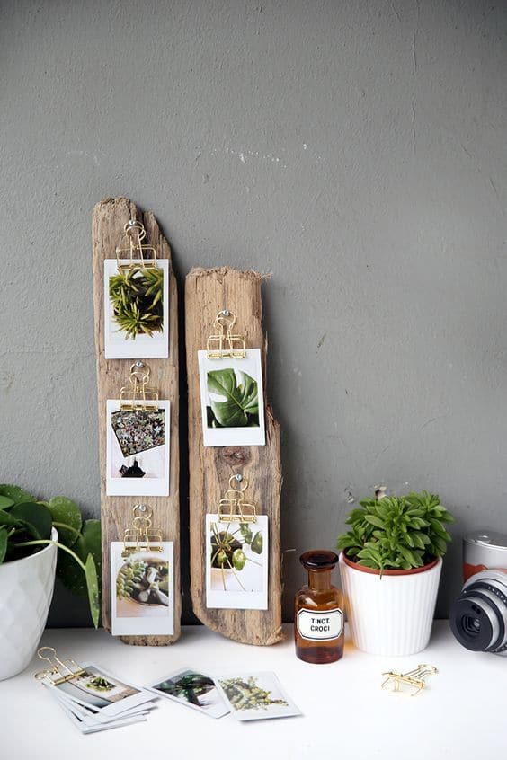 Use wood to highlight your photos