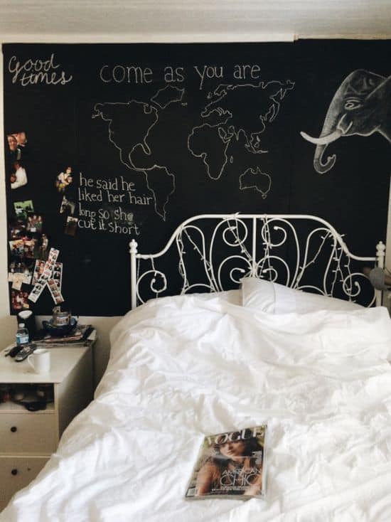 Make a chalkboard wall