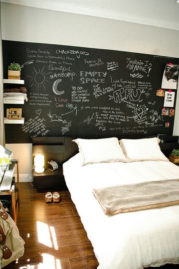 Create a chalkboard wall