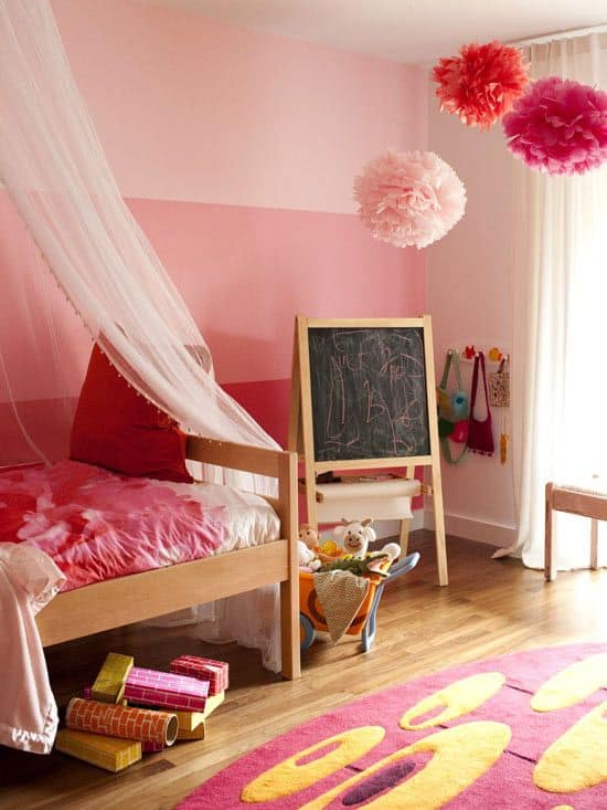 Decorate with shades of pink