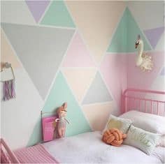 Create geometric shapes on the walls