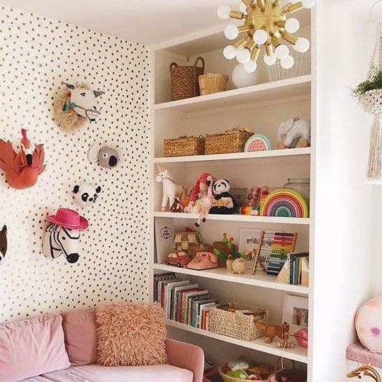 Dedicate an entire shelf to your toys