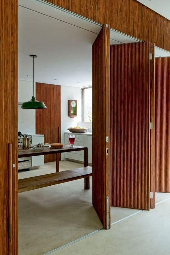 Get privacy with 4-folding doors