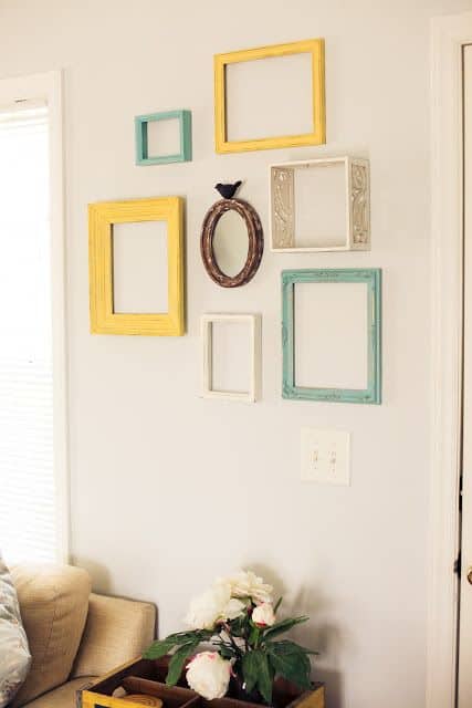 Decorate with empty frames