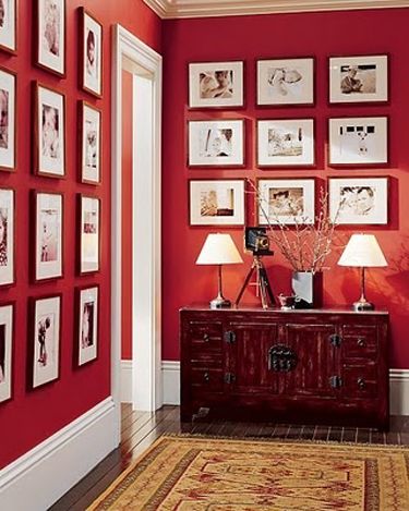 Create a space saturated with red