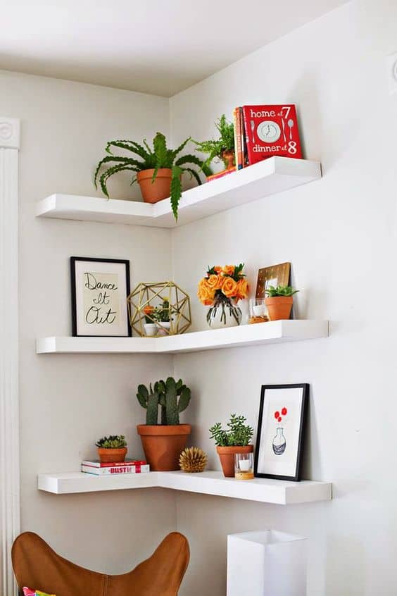 Add a bookcase to spice up a corner