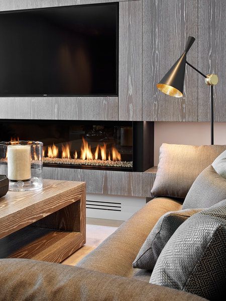 6- Decorate with a closed fireplace style