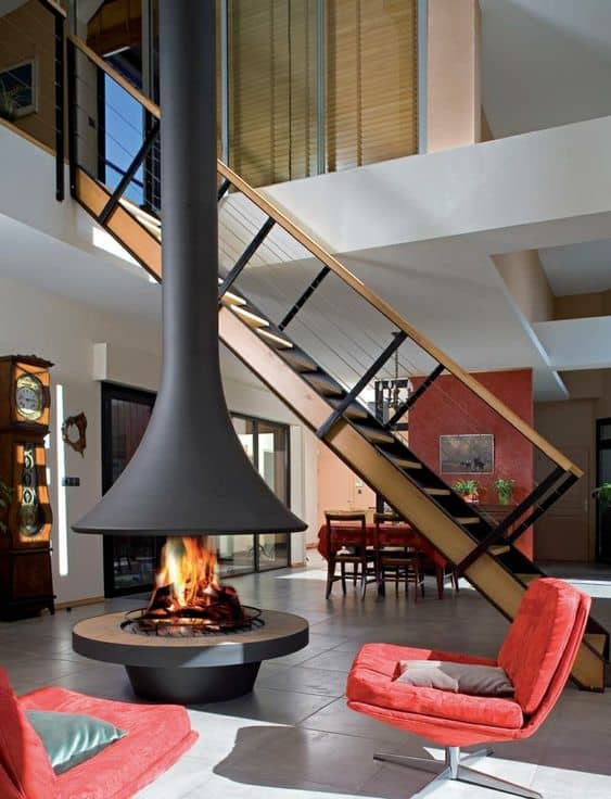 16-Ceiling-fireplace-m † s-modern