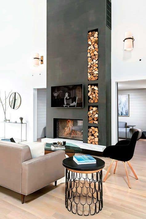 9-Transform your fireplace into the center of your living room