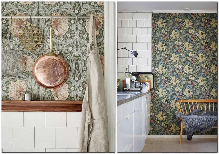 8-kitchen-wall-covering-ideas-in-interior-design-vintage-style-floral-motifs-pattern