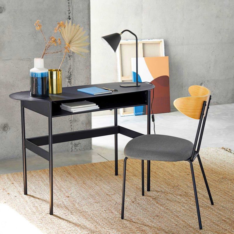 Contemporary black metal table