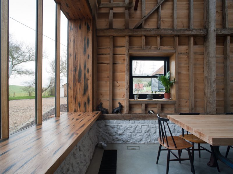 Attic in a barn