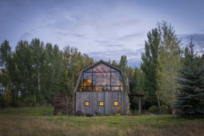 Wooden barn loft