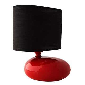 red black lampshade