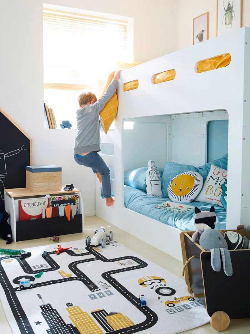 White designer bunk bed