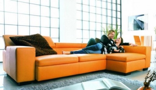 orange-colored-modern-sofa-model