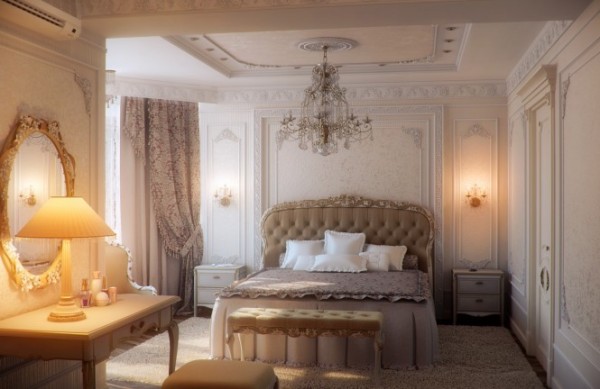 beautiful bedroom decorations 9 600x389 Stylish and romantic bedroom designs