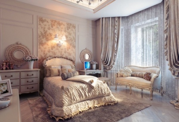 beautiful bedroom decorations 8 600x411 Stylish and romantic bedroom designs