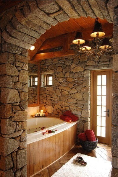 bathroom-decoration-models-stone-and-antique-wood-used-bathroom-sink-and-furniture-selections-1