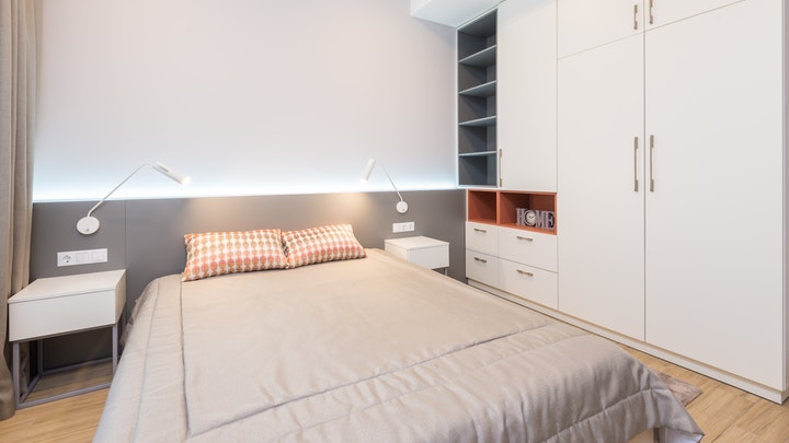 Bedroom with indirect lighting