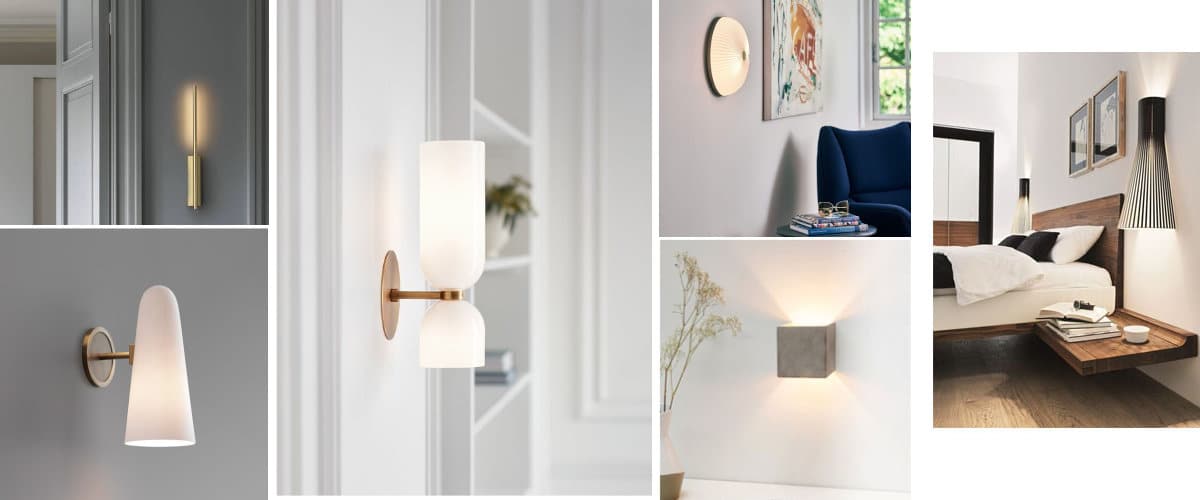 Fixed wall lamps