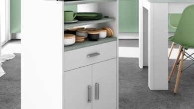 Auxiliary kitchen furniture: forget about chaos!