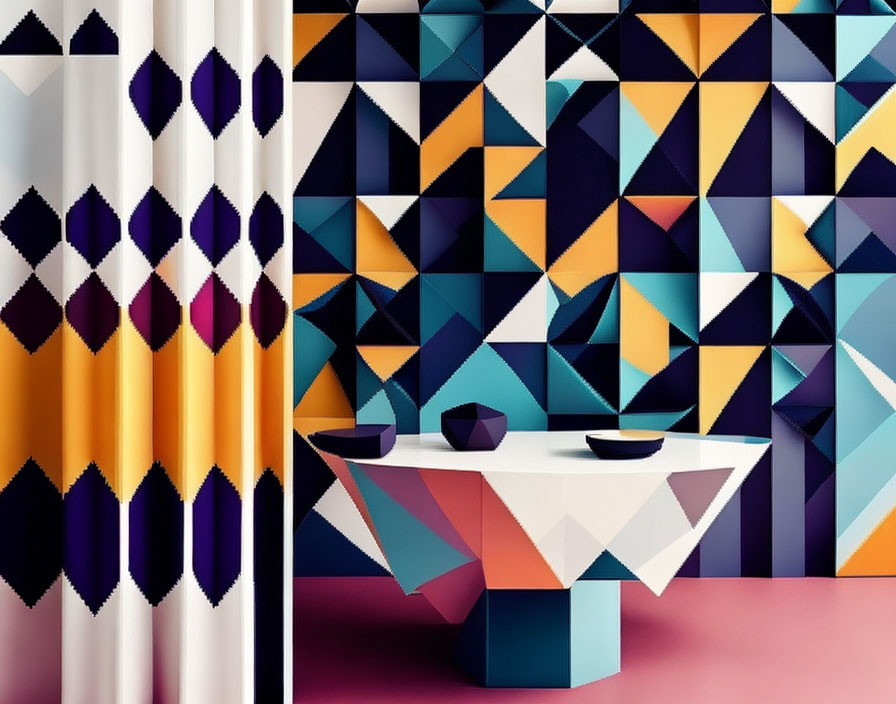 Decorating with Geometric Patterns: Stylish Designs with Triangles, Squares and Circles