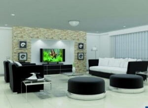 Fashionable living room decoration