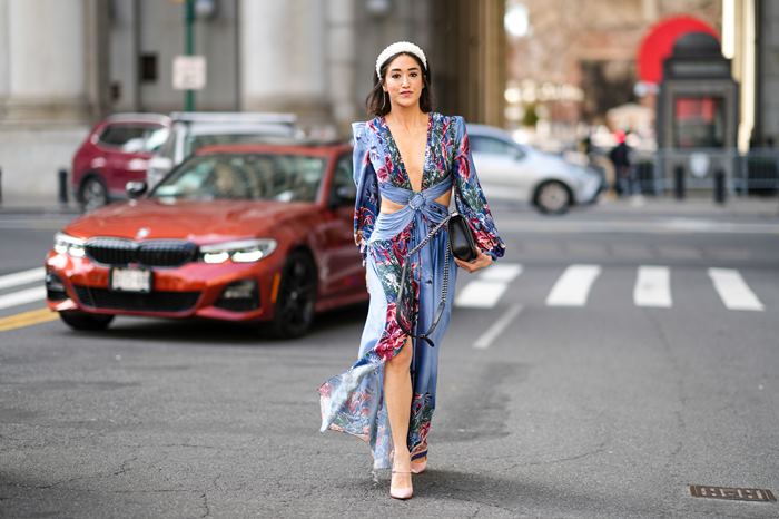 Floral Patterned Dress Models