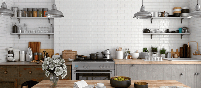 Rustic and natural looking kitchen