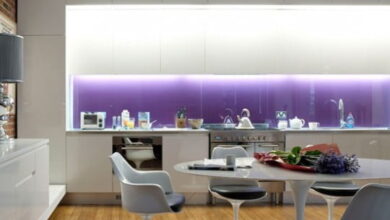 Very Stylish Purple Colored Kitchen Designs