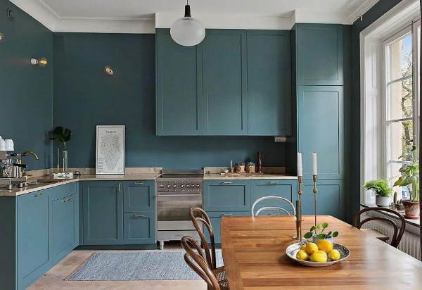 blue kitchen design ideas